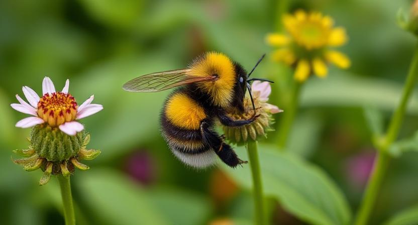 bumblebee flower pollen