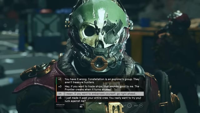 A comparison screenshot showing Starfield running with low graphics settings on the left and ultra settings on the right, highlighting the difference in visual fidelity.