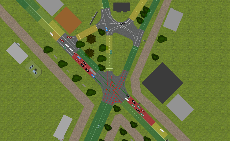 Screenshot of Cities Skylines 2 displaying unrealistic traffic jams