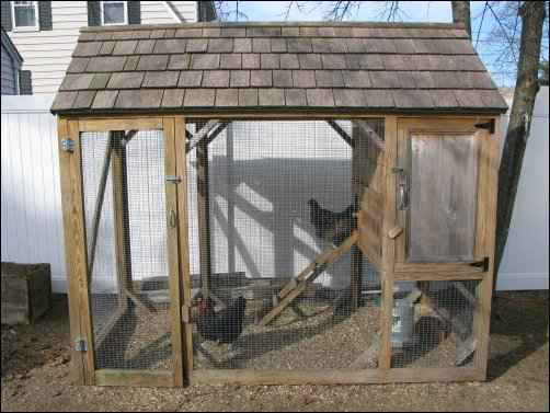 After homestead chicken coop