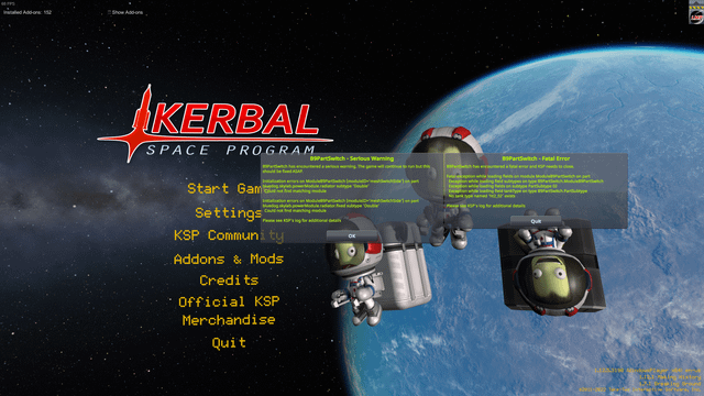 Screenshot of the Scatterer settings menu accessed through the in-game menu.