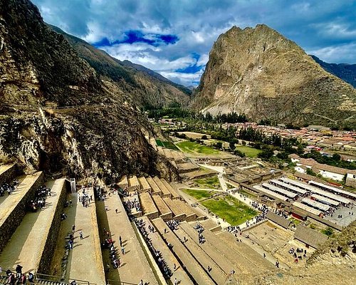 A stunning view of Machu Picchu in the distance