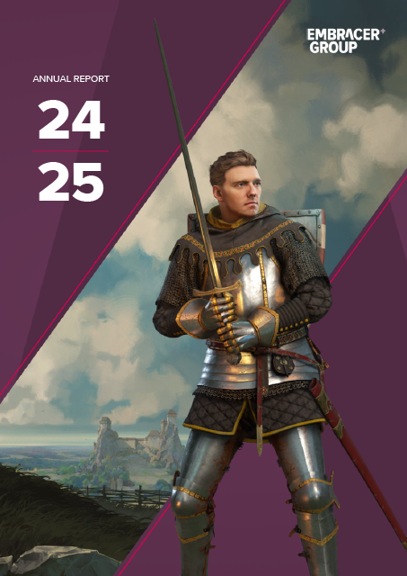 A graph depicting Coffee Stain Publishing's annual revenue contribution to Embracer Group from November 2018 to June 2023, illustrating a significant upward trend.