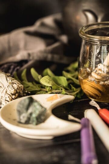 Green witch summer altar