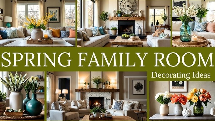 A mantle designed with a forest theme