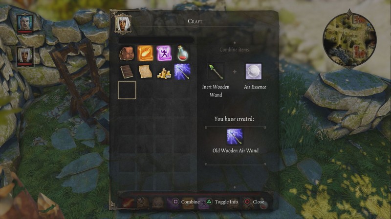 The Combine function in the Divinity: Original Sin 2 inventory