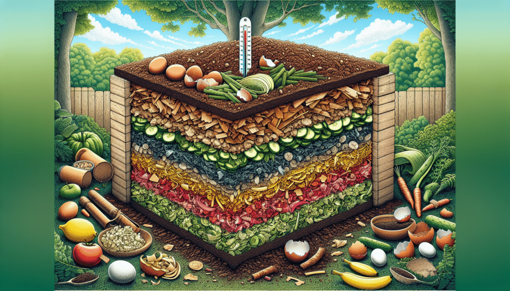 woman vermicomposting kitchen setting