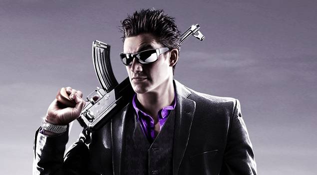 Kinzie Kensington hacking, showcasing her role in Saints Row IV