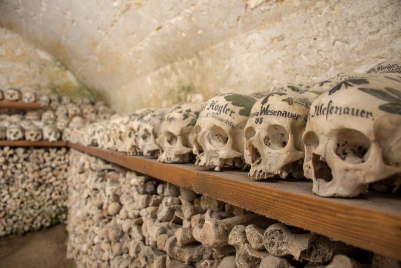 Hallstatt Christmas Market at dusk
