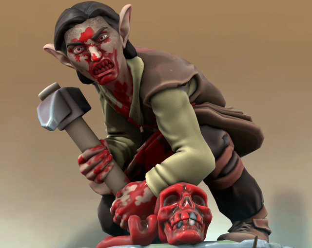 Character with bow drawn and arrow ready.