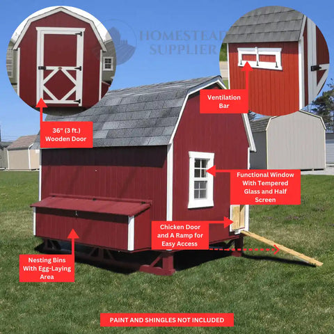 Barns often incorporate coop designs.