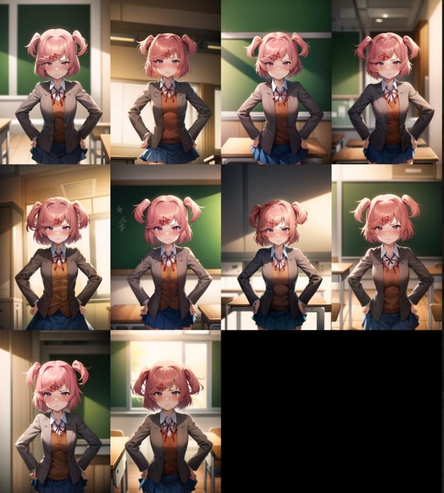 AI Generated Town: A wide-angle screenshot of a bustling town in a simulation game, created using the 