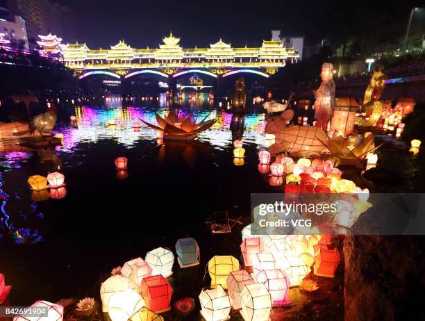 Longsheng Rice Terraces with traditional teahouse visible