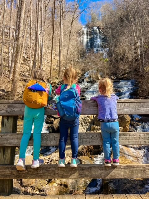 Family hiking near Yosemite