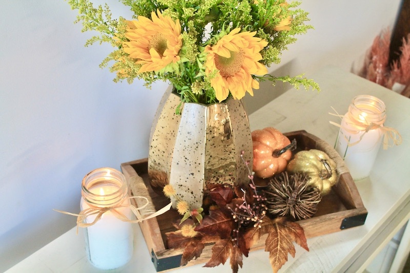Autumn Kitchen Table with pumpkins