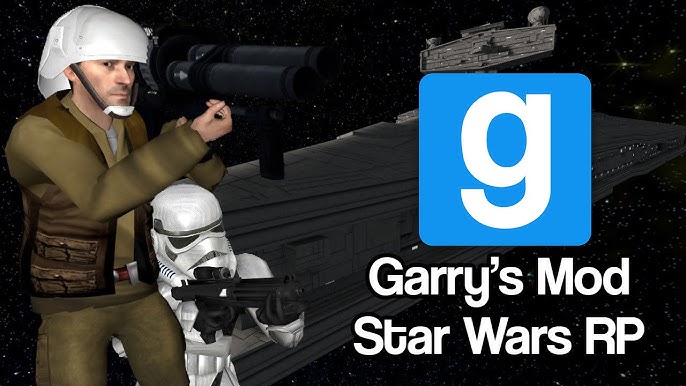 Promotional art for a DarkRP Garry's Mod server, featuring a gritty, urban environment with armed players and city buildings. Focus on a realistic but stylized art style. Include neon lighting and a sense of tension.