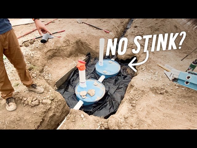 Gray water irrigation in action on a homestead