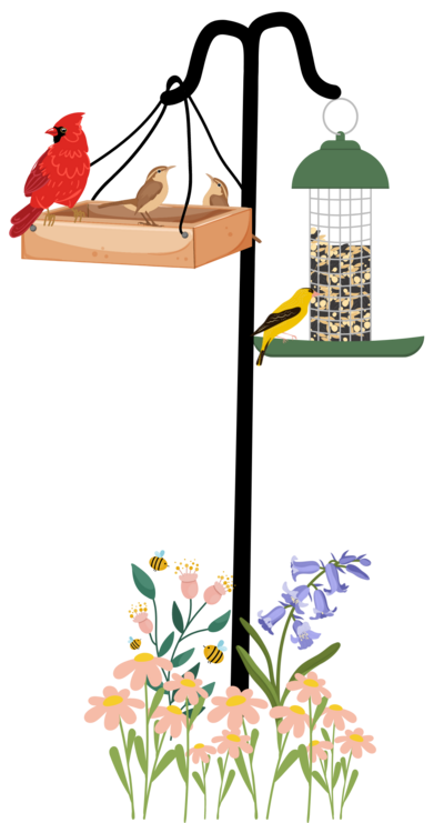 Simple bee hotel made with reclaimed materials
