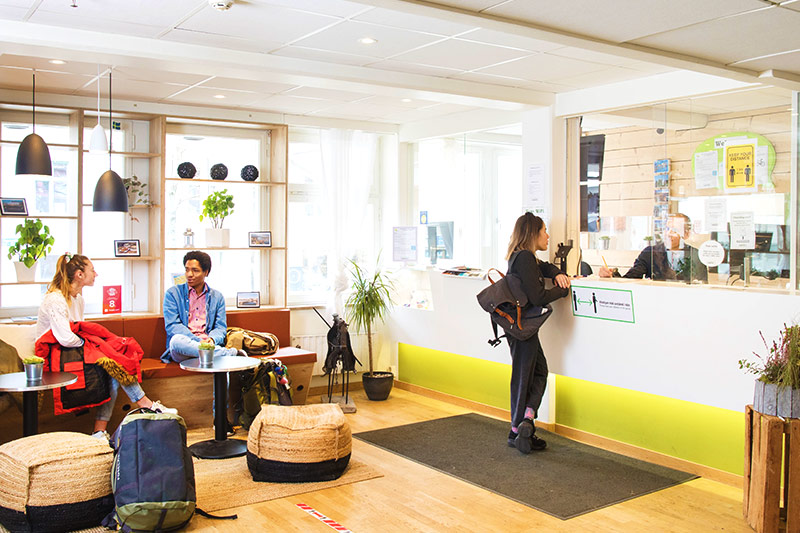 Sant Jordi Hostel Rock Palace facade in Barcelona