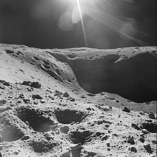 Side-by-side comparison: Left, an original Apollo photo. Right, the same photo with simulated stars added to approximate visibility with longer exposure times.