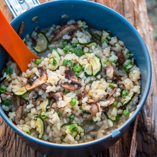 Dehydrated Mushroom Risotto