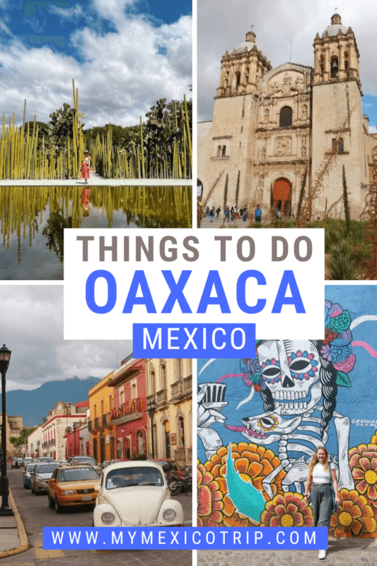 A colorful view of Oaxaca City, Mexico, showcasing its charming architecture and vibrant culture.