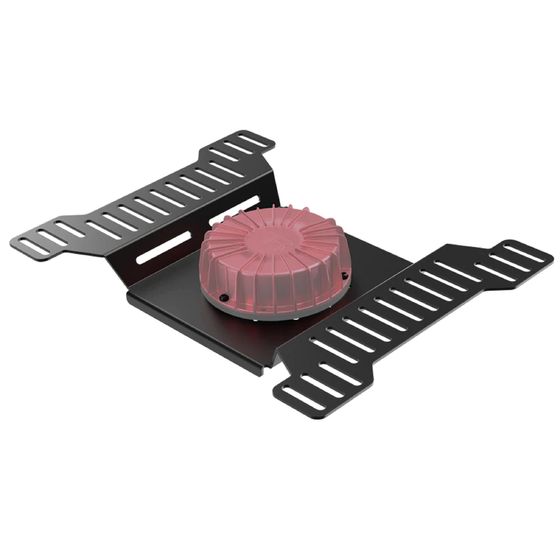 An action shot of someone using the sim racing rig, capturing the intensity and immersion of the experience.