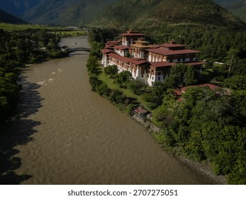 Bhutanese prayer flags fluttering in the wind