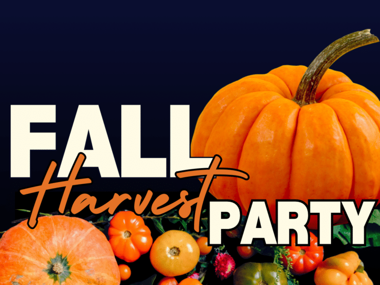Fall harvest party scene