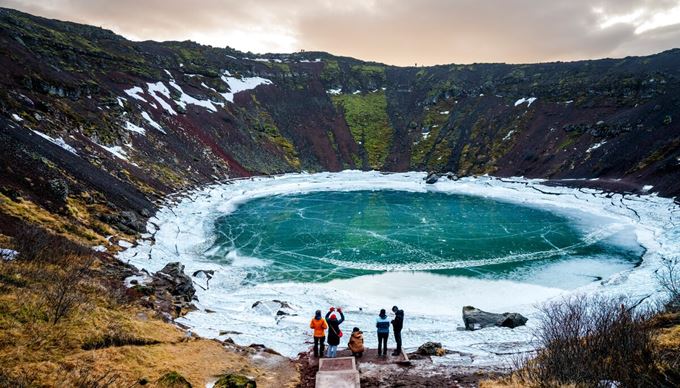 Ice Caving in the Crystal Cave