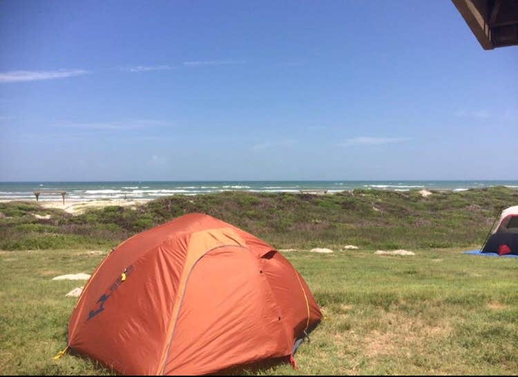 Eleanor Beachcombing at Malaquite Campground