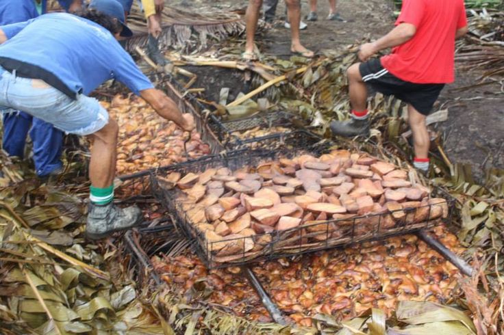 Te Manga mountain painted gold by the rising sun from Muri Beach