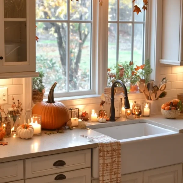 Fall inspired kitchen decor.