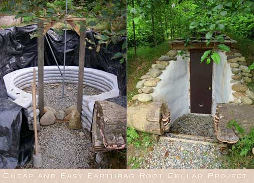 A simple root cellar door