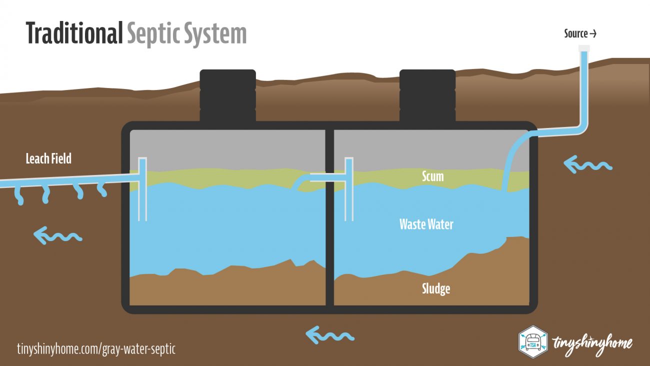 Gray water septic system