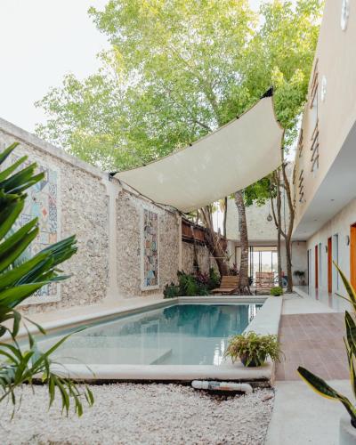 Tranquil room with a private plunge pool at The Azure Oasis