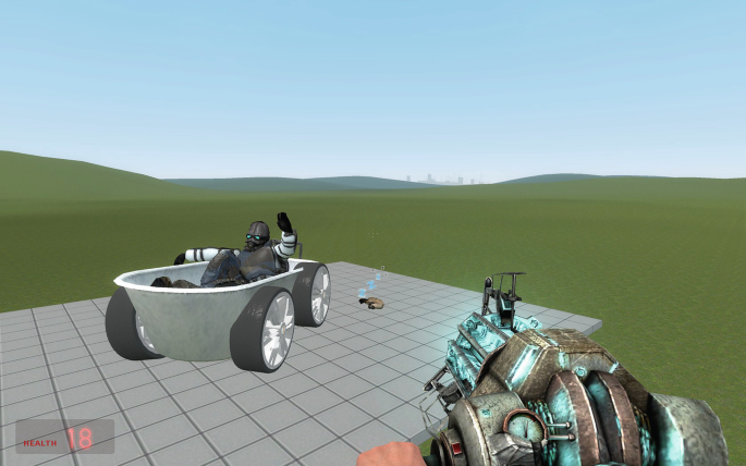 DarkRP players trading in a back alley.