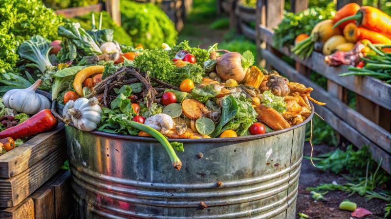 variety of kitchen scraps suitable composting