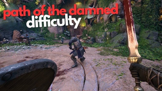 Avowed environment shot displaying detailed stone structures and foliage, showcasing the game's potential for high-fidelity graphics settings on PC.