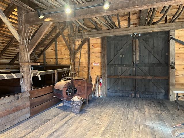 Old barn interior