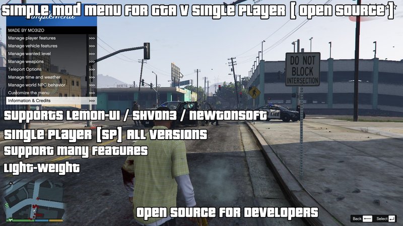 LemonUI in action within GTA V, showcasing a custom UI element