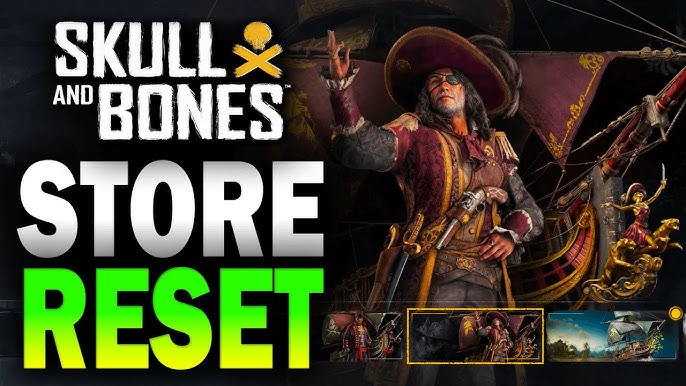 Screenshot of the Skull and Bones in-game store on PC, highlighting the prices of cosmetic items and premium currency. Critical commentary overlayed on the image, questioning the value proposition. Realistic and unedited.