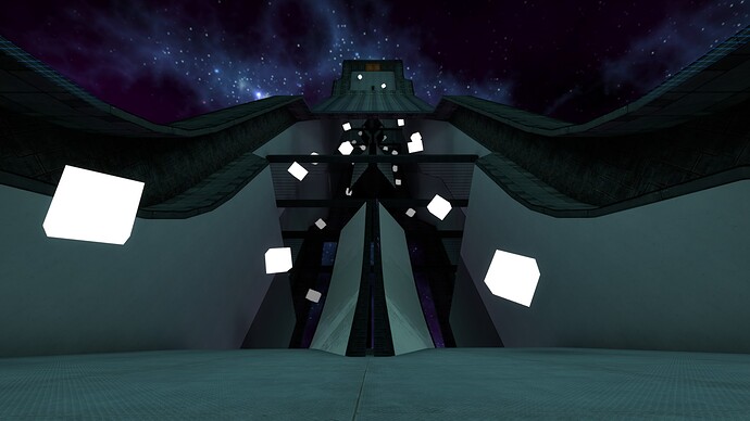 A promotional image for a Counter-Strike: Source zombie mod server, showing zombies and survivors in a dark environment.