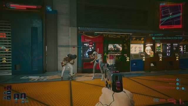 A map highlighting the ventilation shaft entry point