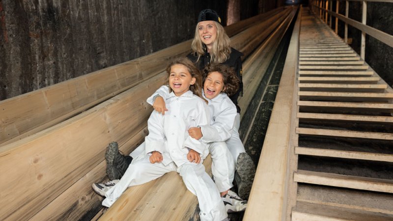 Sliding into History at the Hallstatt Salt Mine!