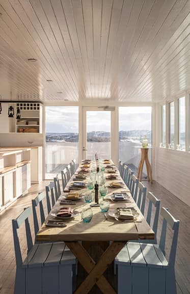 Anya Sharma photographing Fogo Island landscape