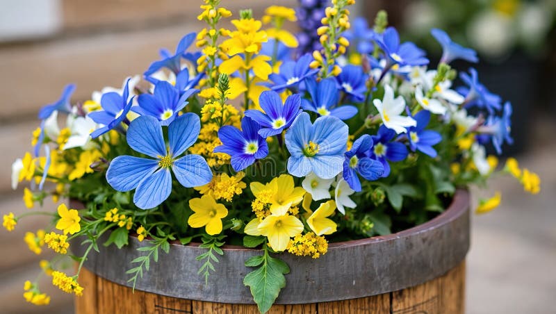 homestead garden harvesting flowers basket