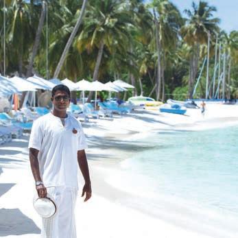 Snowy mountain range and ski resort