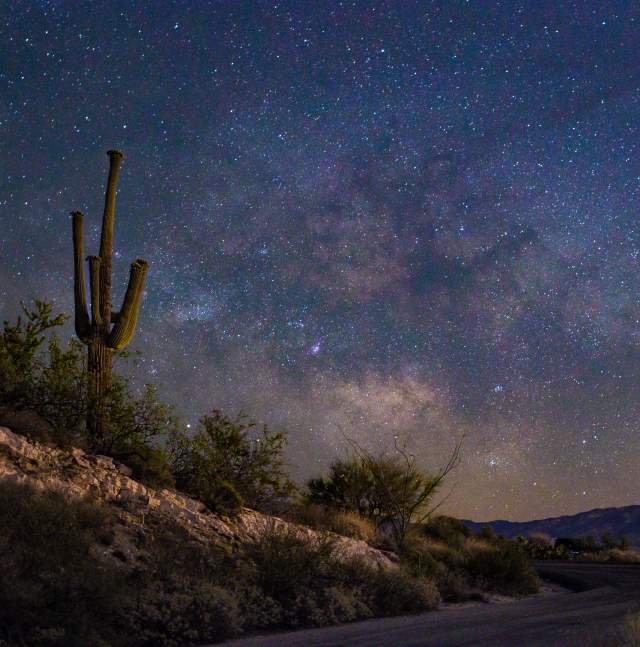 Stargazer Camping in Death Valley under the night sky