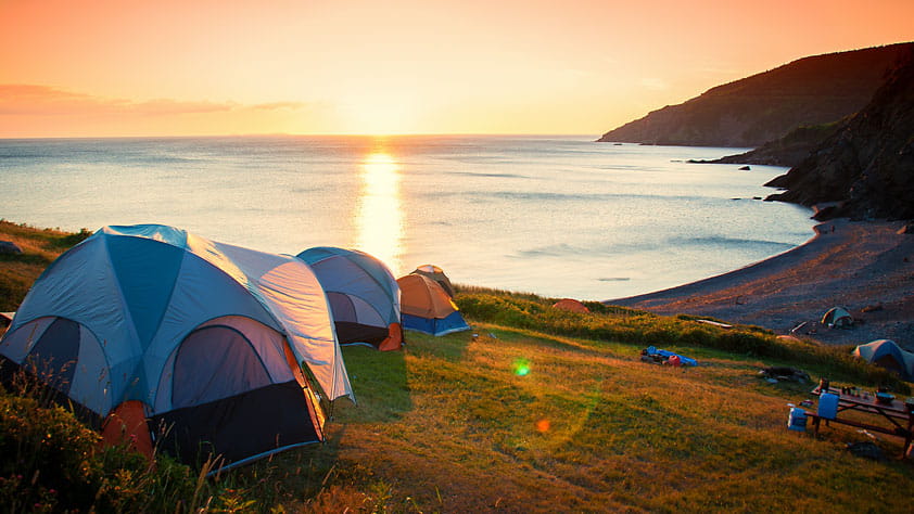 scenic camping trip